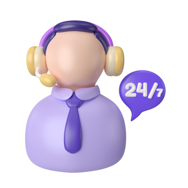 呼叫中心3D插图图标图片下载