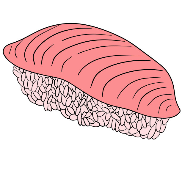 手绘亚洲食物插画。卡通剪贴画餐厅菜单图片下载