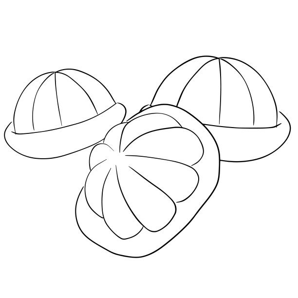 手绘亚洲食物插画。线艺术餐厅菜单。大纲剪纸艺术图片下载