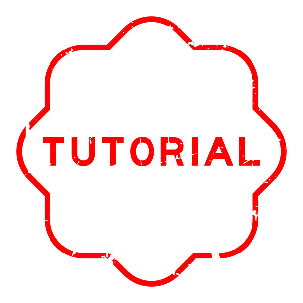 垃圾红色教程字橡胶印章邮票在白色背景图片下载