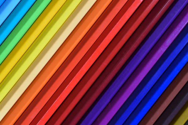 彩色铅笔的彩色背景图片下载