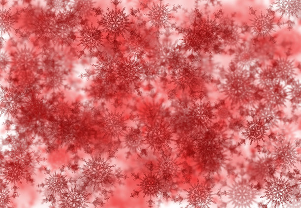 抽象的红色雪花背景。图片下载