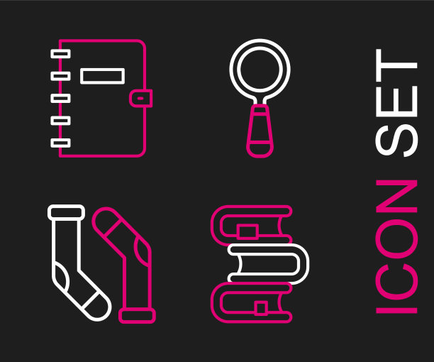 设置线书袜子放大镜和螺旋图片下载