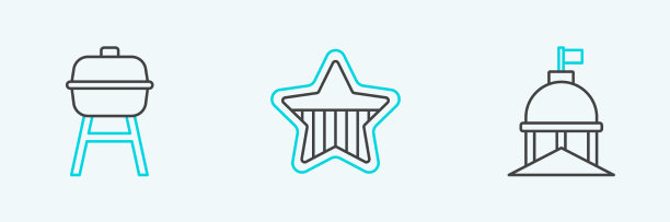 设置线白宫烧烤烧烤和美国图片下载