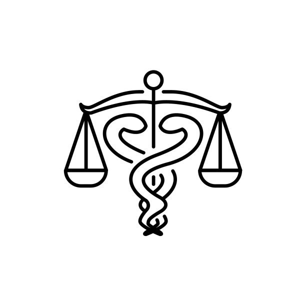 网络远程医疗法律彩色线条图标图片下载
