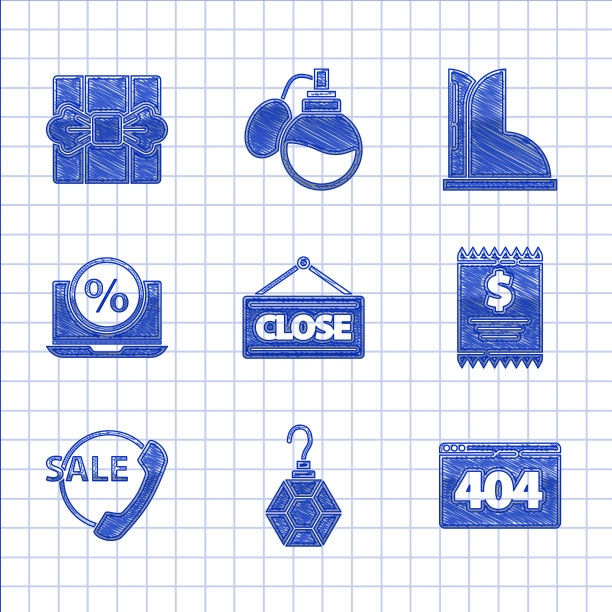 设置挂着的标志与关闭的耳环页404图片下载