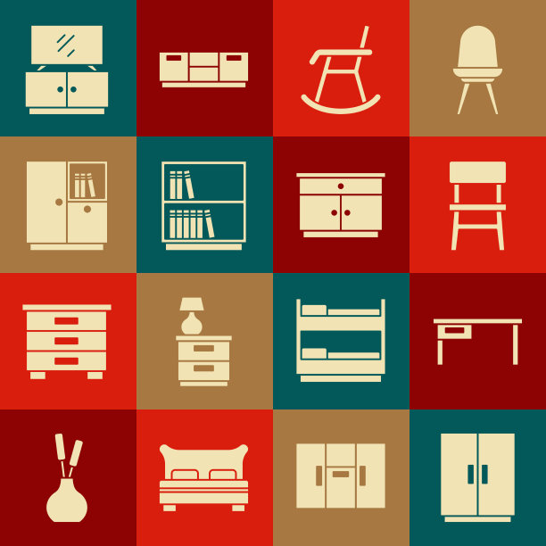 集衣柜办公桌椅扶手椅图片下载