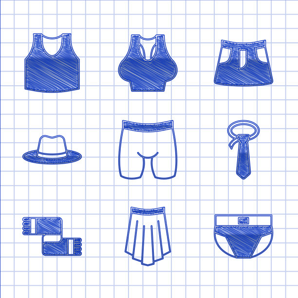 套装自行车短裤裙子男士内裤领带图片下载