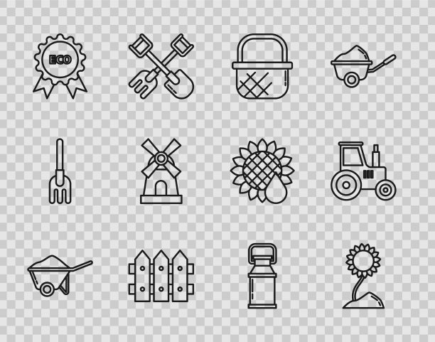 用土向日葵装线手推车图片下载