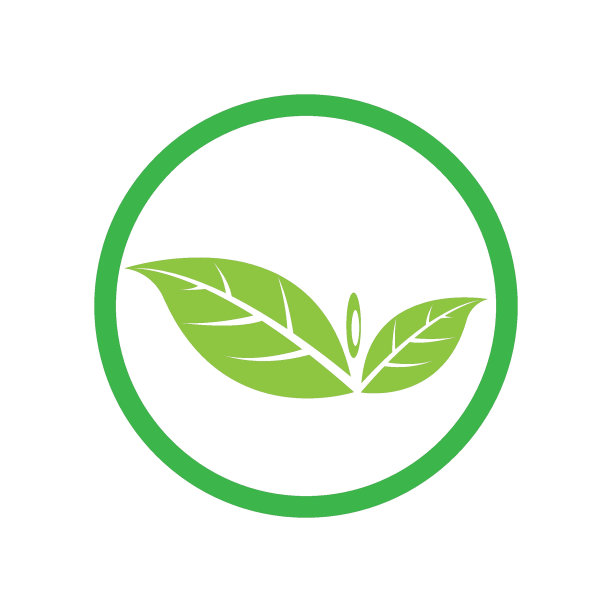 叶生态自然元素矢量图标图片下载