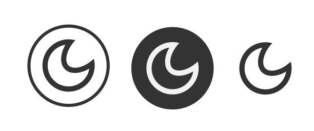 月亮图标孤立在白色背景平面矢量插图。图片下载