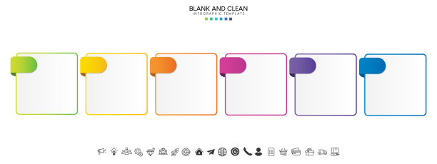 数据业务可视化元素后台模板的业务时间轴信息图步骤图片下载