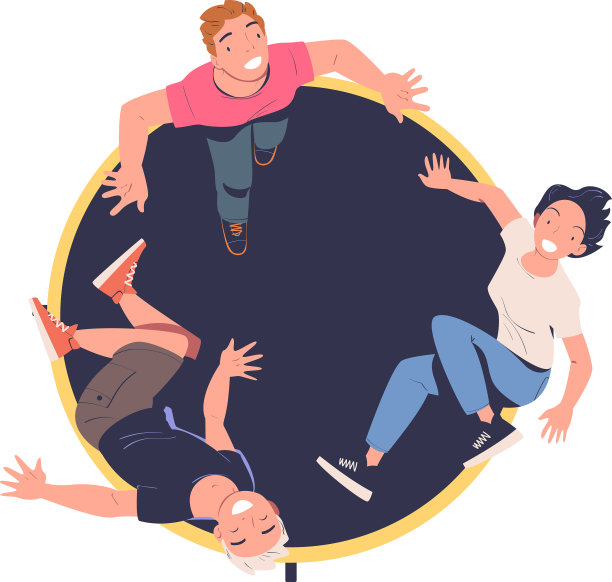 快乐的男人和女人在跳图片下载