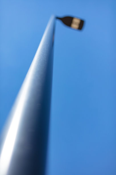 焦点灯杆-绿色光源LED停车场灯照片系列图片下载