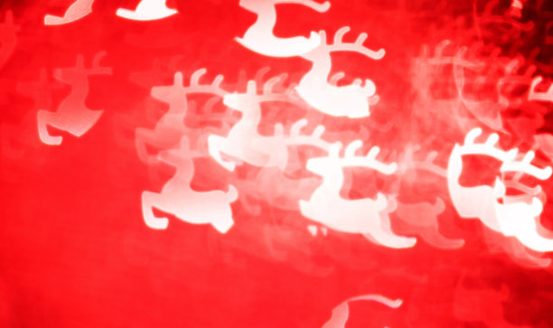 离焦背景与圣诞鹿图片下载