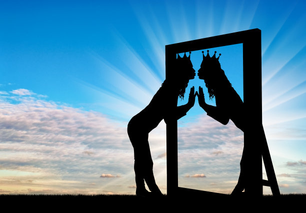 自恋和自私的概念图片下载