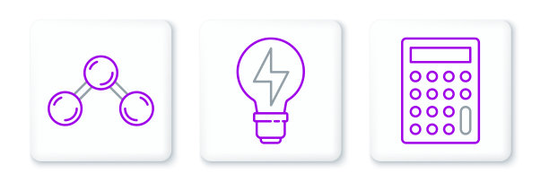 设置行计算器分子和灯泡图片下载