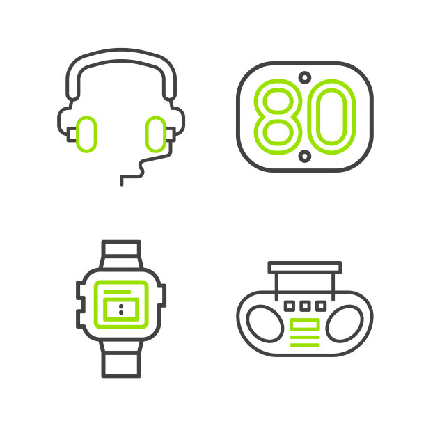 设置线家庭音响与两个扬声器手腕图片下载