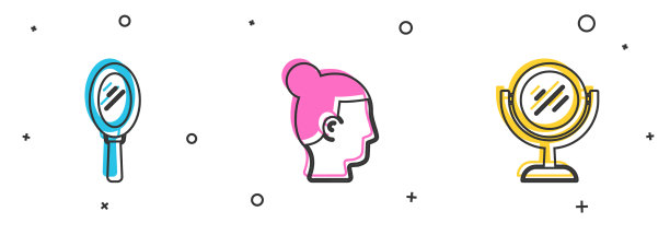 为男士和图标设置手镜发型图片下载