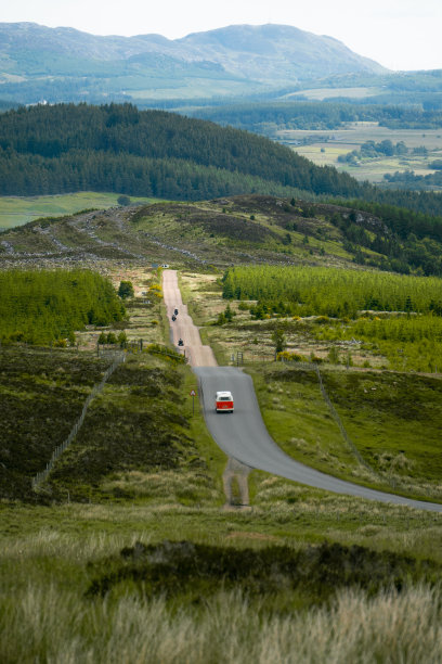 绿色景观与道路图片下载