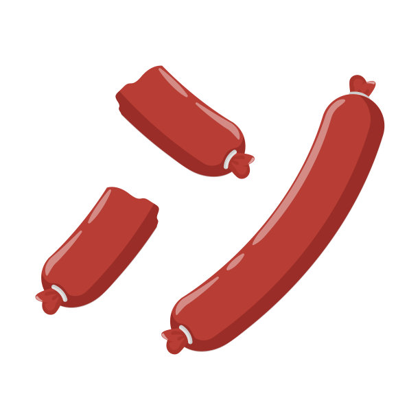 原创烤香肠插图设计图片下载