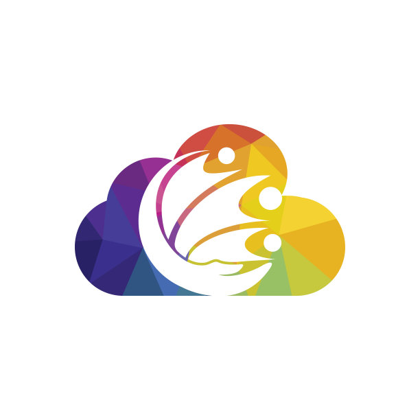 人或家庭关怀矢量标志设计。手和人图标设计。图片下载