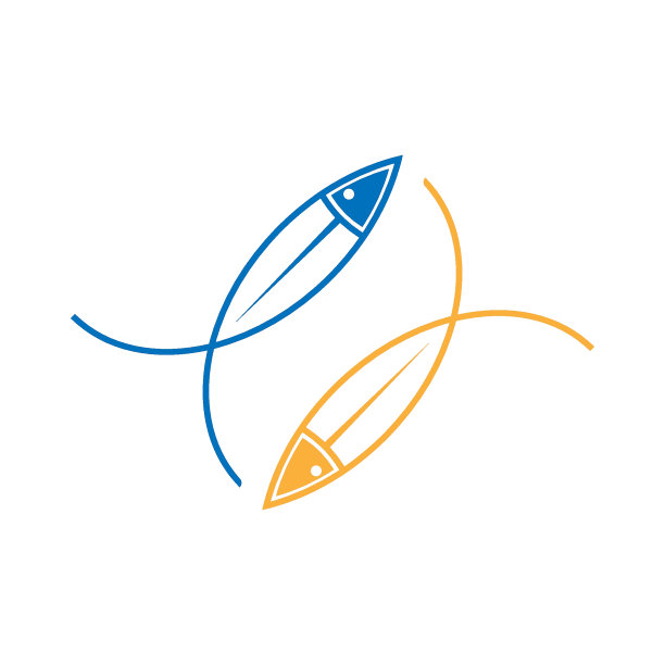 金鱼图标logo设计图片下载