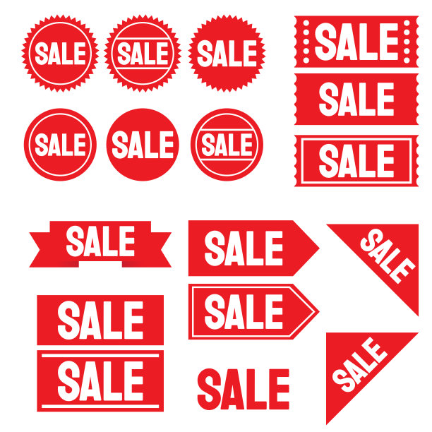 营销概念的促销标签图片下载