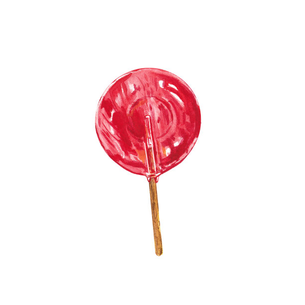 红色圆形棒棒糖的水彩插图。圣诞糖果。红色圣诞棒棒糖。五彩缤纷的节日糖果。适用于装饰、包装、明信片、度假、图案。图片下载