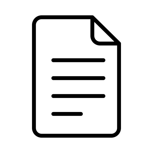 纸张图标隔离扁平设计矢量图图片下载