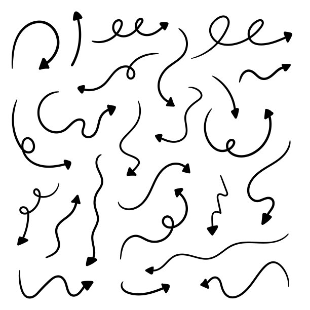 一套手绘箭头图片下载