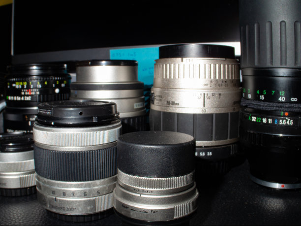 旧胶卷相机镜头的收藏图片下载
