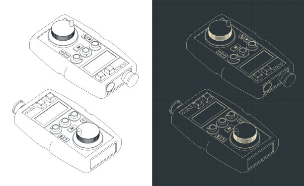 手动遥控数控机床等距图纸图片下载