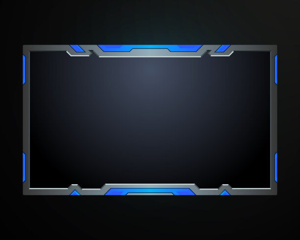 摘要金属边框直播叠加摄像头视频界面屏幕框架模板图片下载