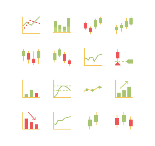 金融和营销图标合集图片下载