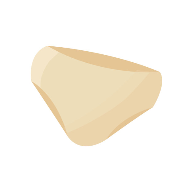 标准的白色清洁内衣插图在卡通风格。平面插图内裤概念。图片下载