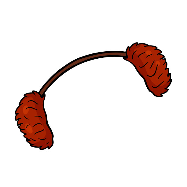 寒冷天气用的红色保暖耳罩图片下载