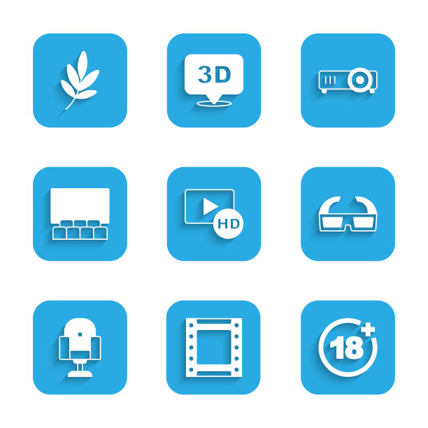 设置高清电影磁带帧播放视频加18个3d图片下载