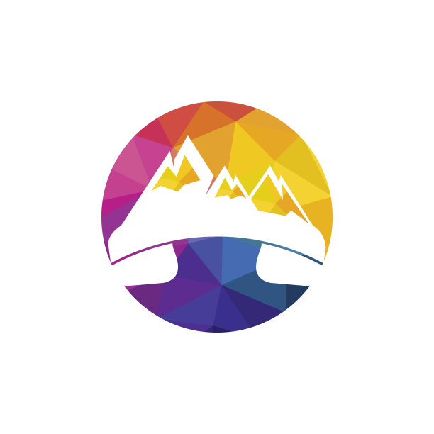 山叫矢量标志设计模板。图片下载