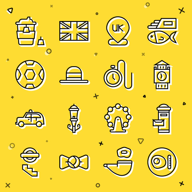 套线英国早餐伦敦邮箱大图片下载