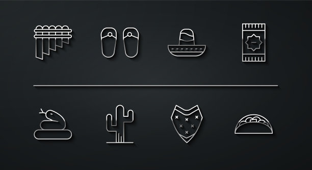 套线排箫蛇墨西哥地毯雨披图片下载