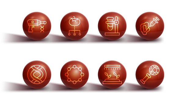 设置线转移液枪DNA符号注射器图片下载