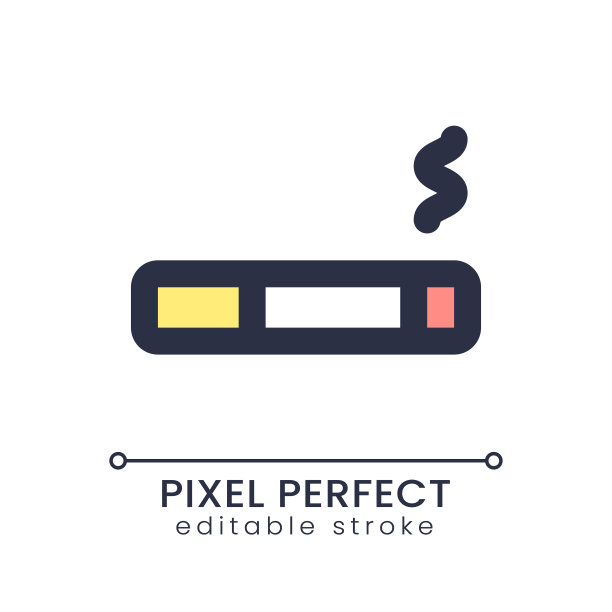 吸烟休息室像素完美的RGB彩色ui图标图片下载