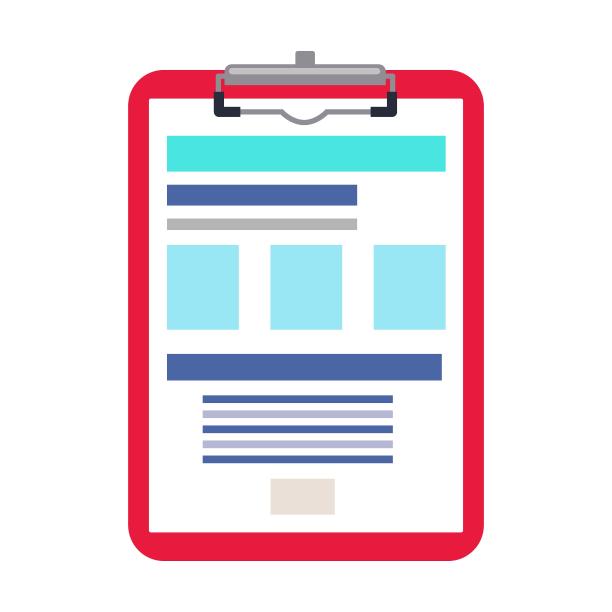 平板电脑与订单。快递服务对象说明。信使卡通人物孤立在白色背景上图片下载