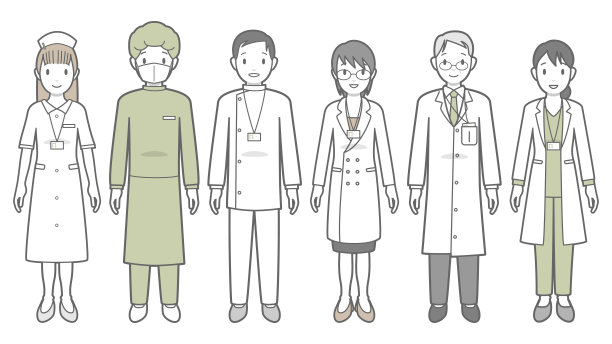 医务工作者的矢量图图片下载