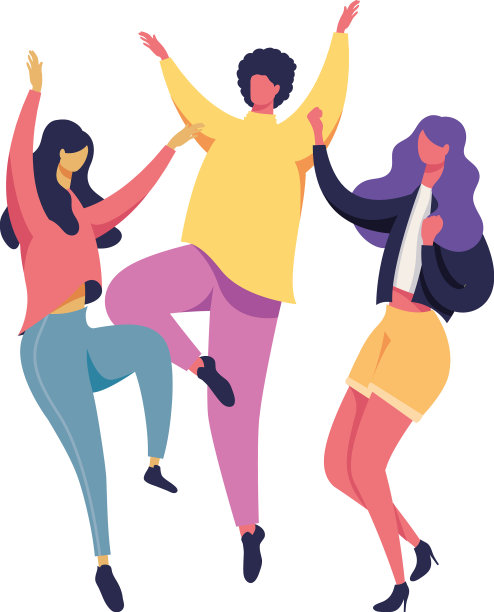 年轻人庆祝图片下载