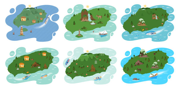 韩国的济州岛。暑假，活跃游览著名景点，冒险时光图片下载