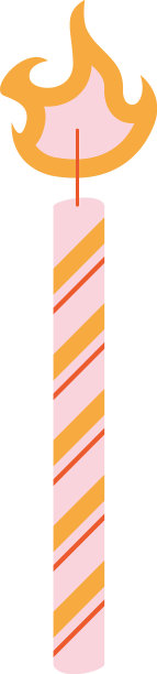 粉色蜡烛生日图片下载