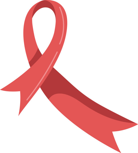 艾滋病红丝带徽章图片下载
