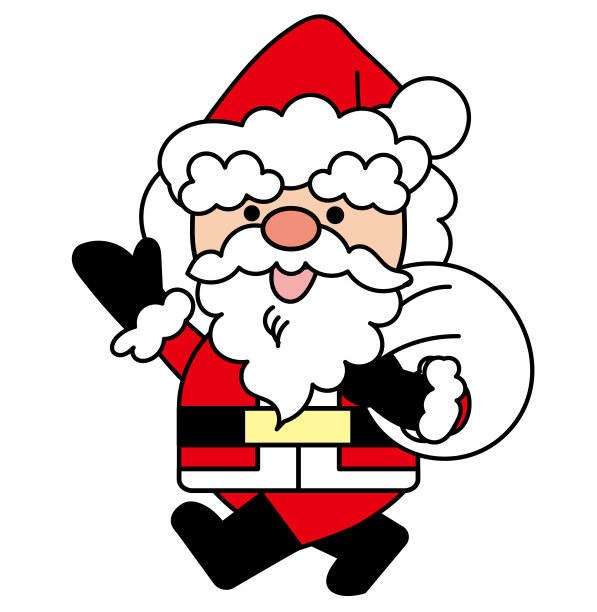 圣诞老人插图与礼物图片下载